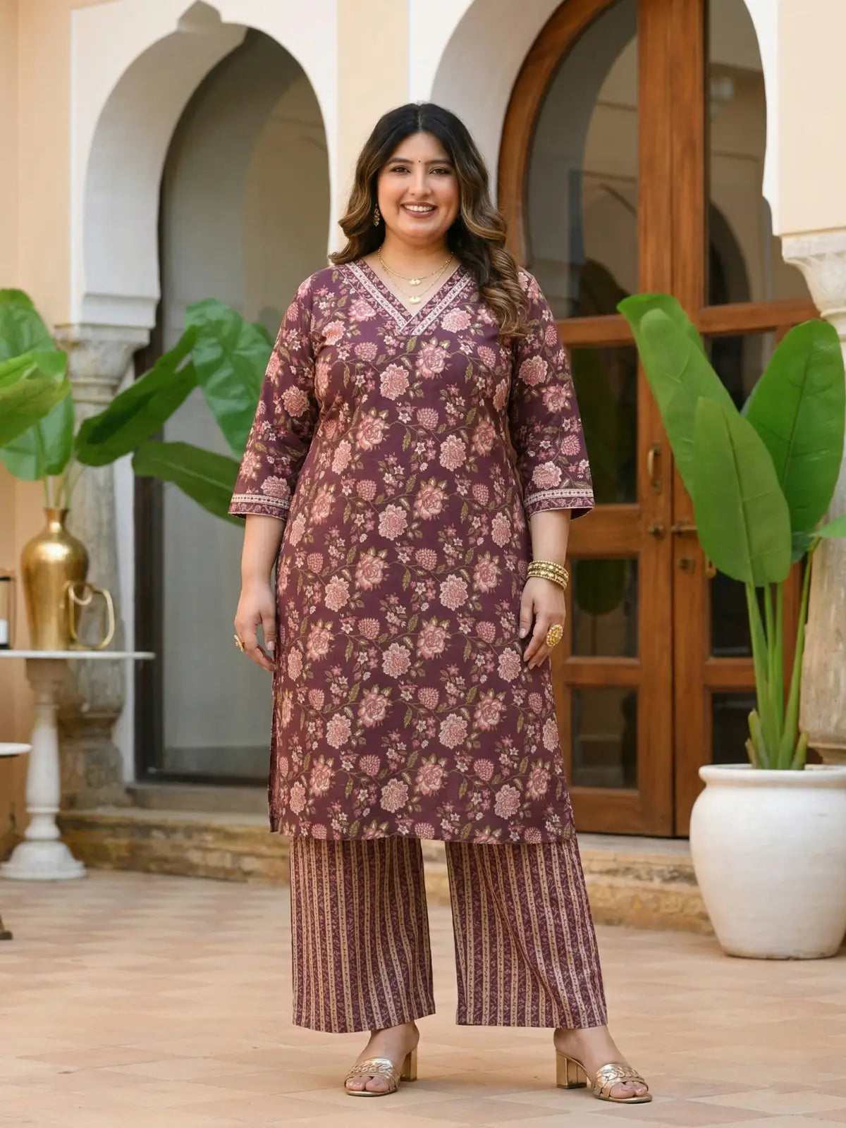 Aarohi Plus Size Co Ord Set