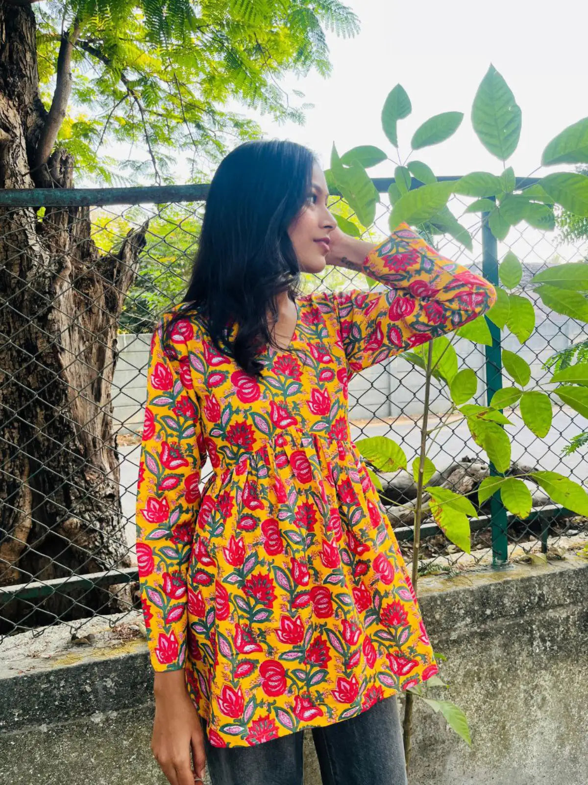 Nisha Cotton Short Kurti