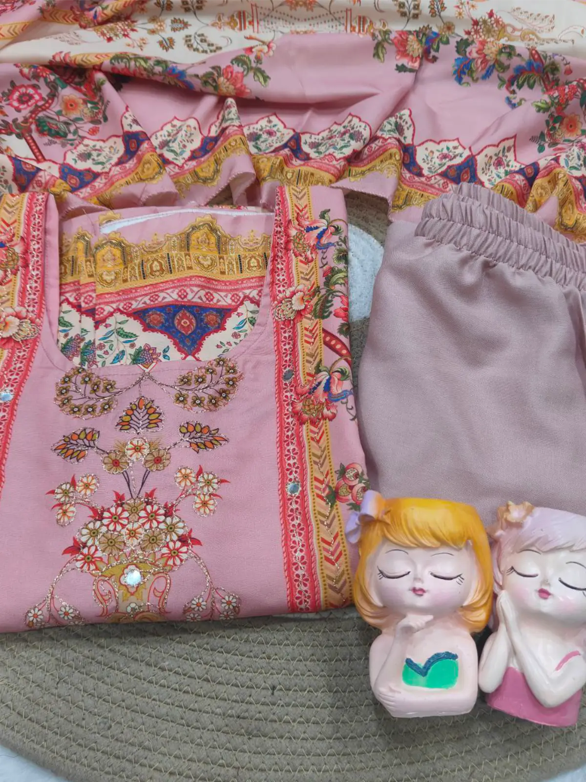 Plus Size Digitally Printed Noor Suit Set