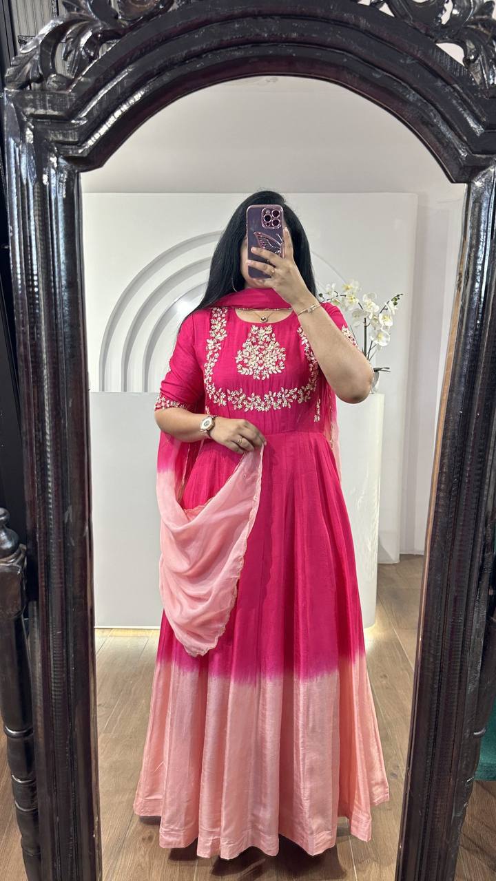 Pink Ombre Suit