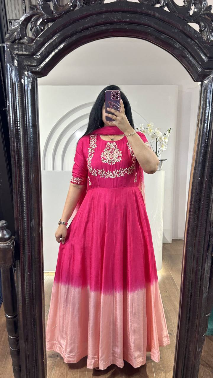 Pink Ombre Suit