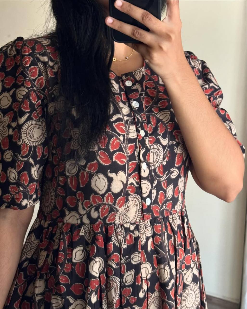 Black And Red Kalamkari