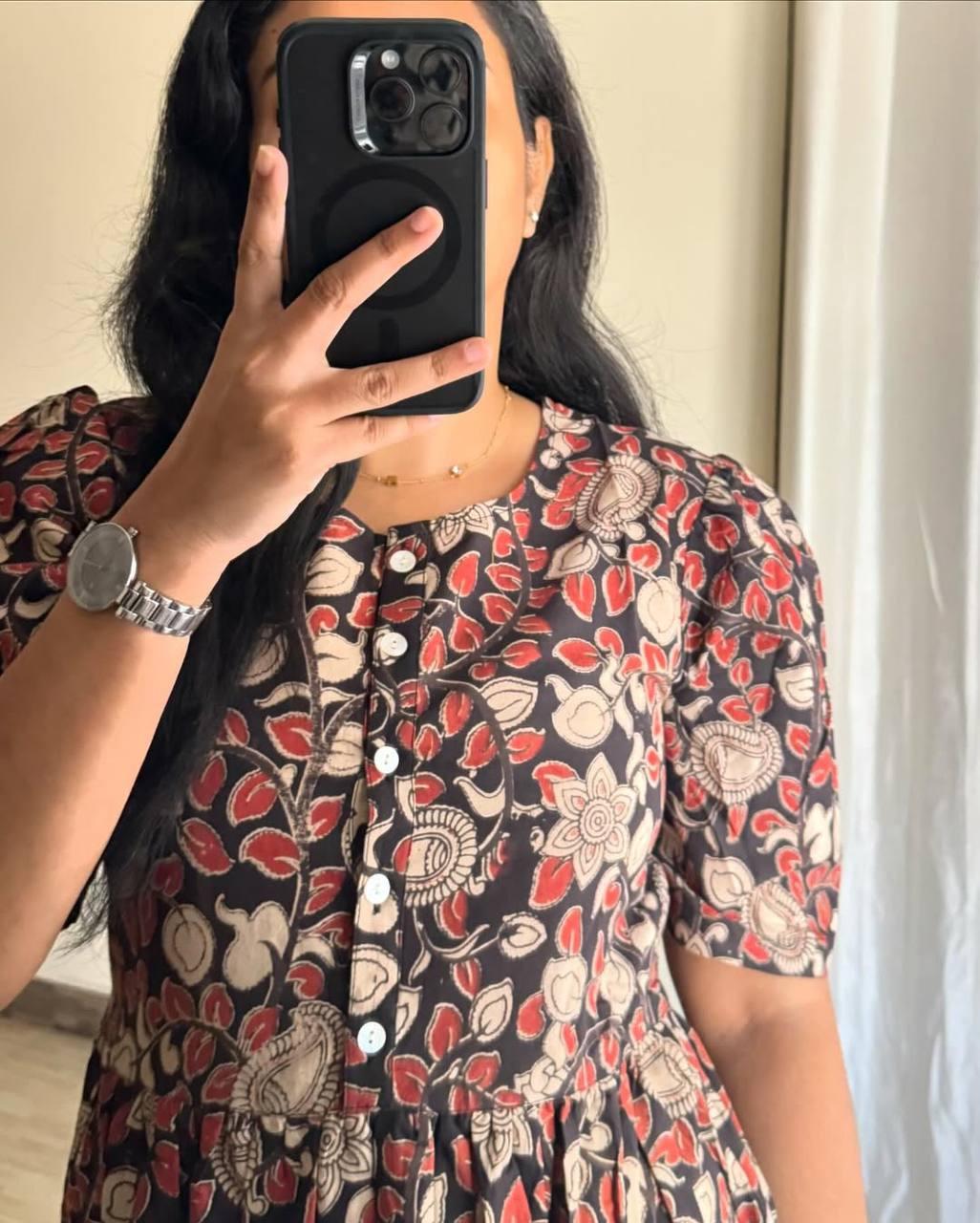Black And Red Kalamkari