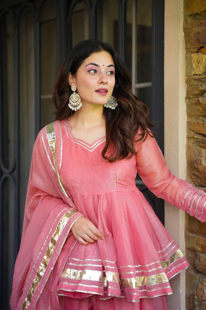 Tabby Organza Sharara Set