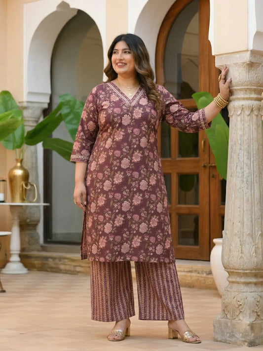 Aarohi Plus Size Co Ord Set