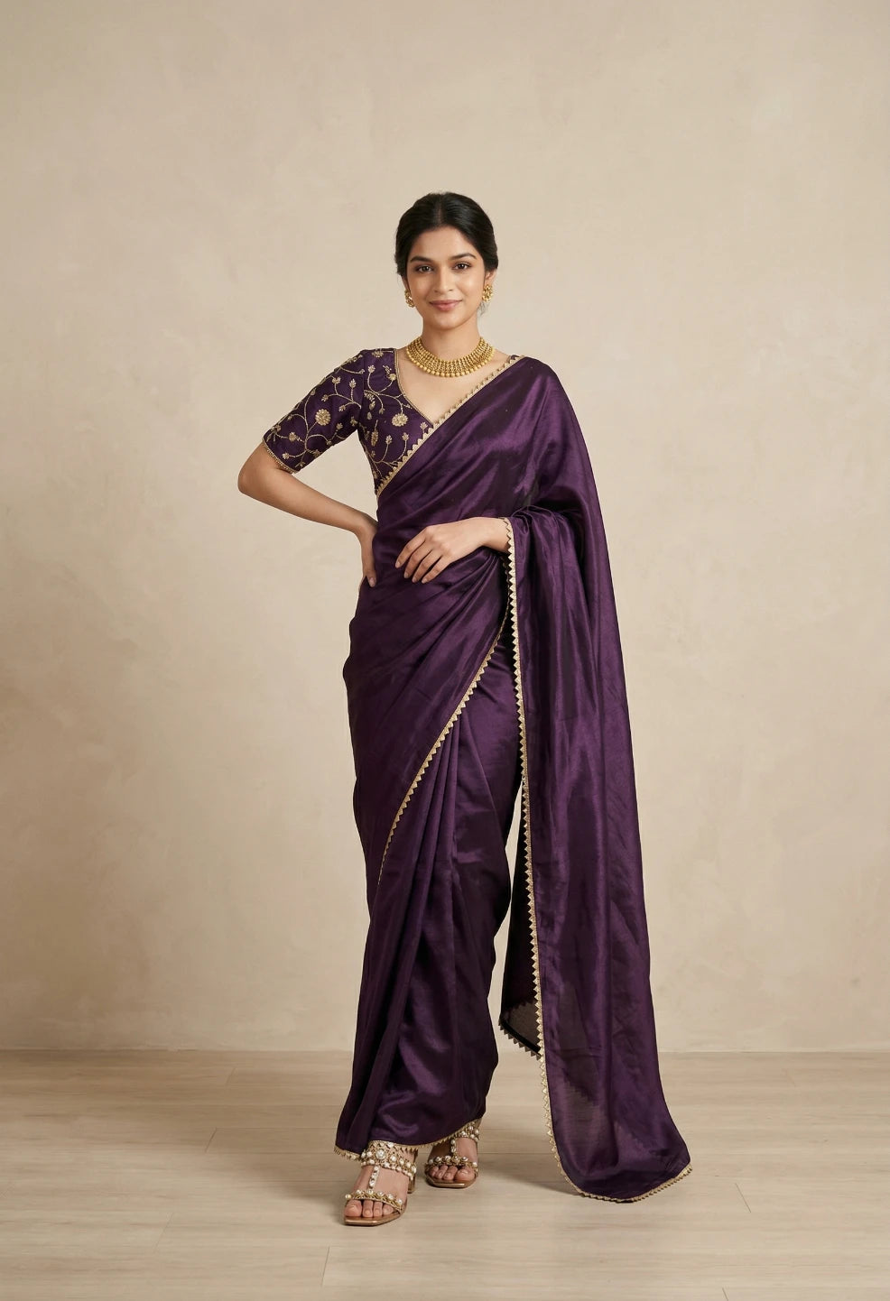 Apsara Mauve Saree