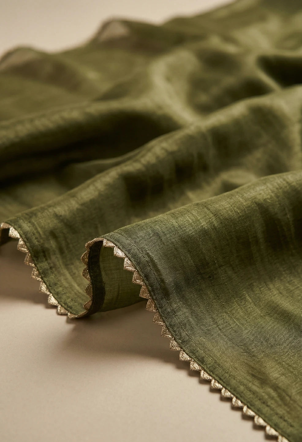 Apsara Olive Saree