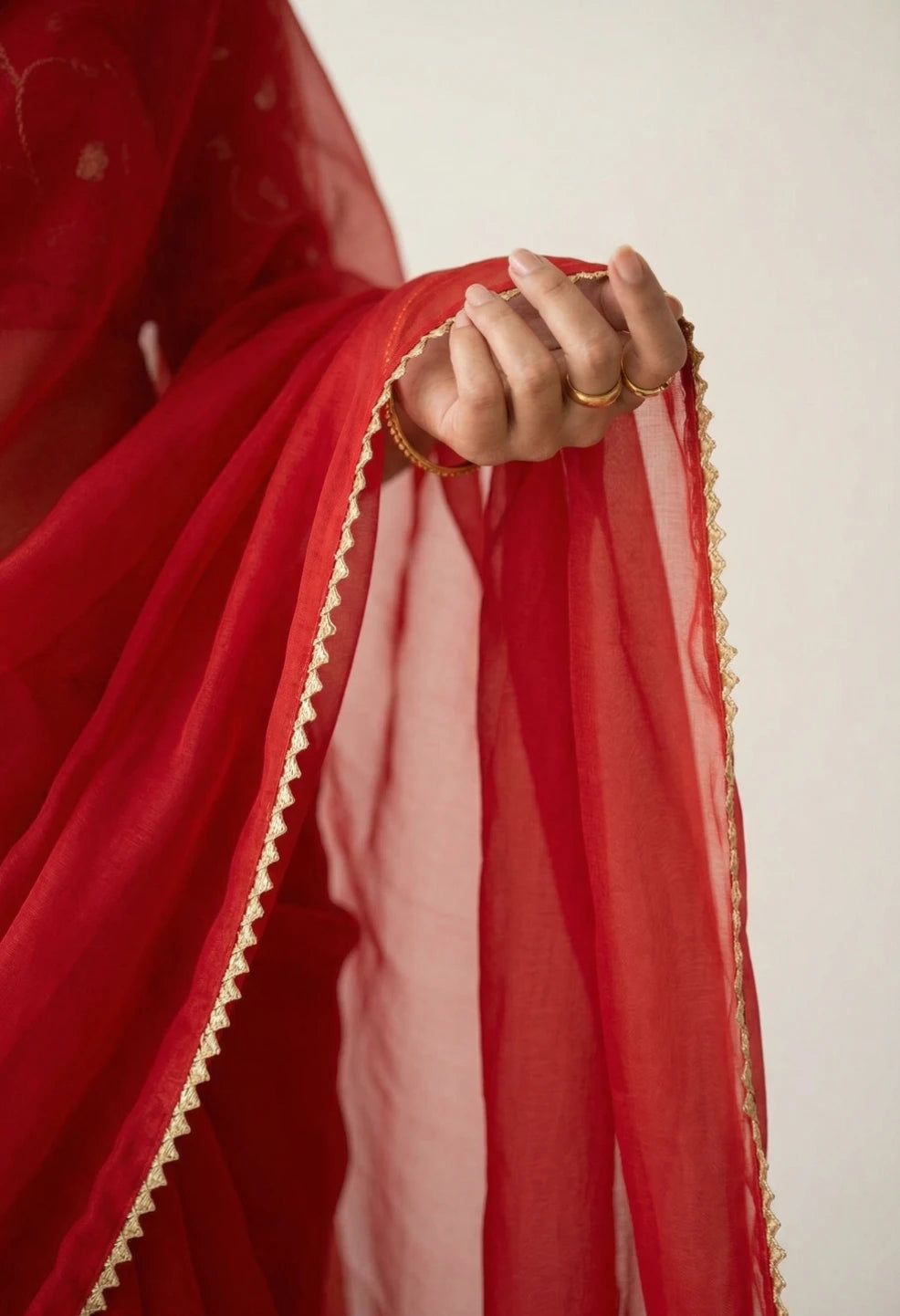 Apsara Red Saree