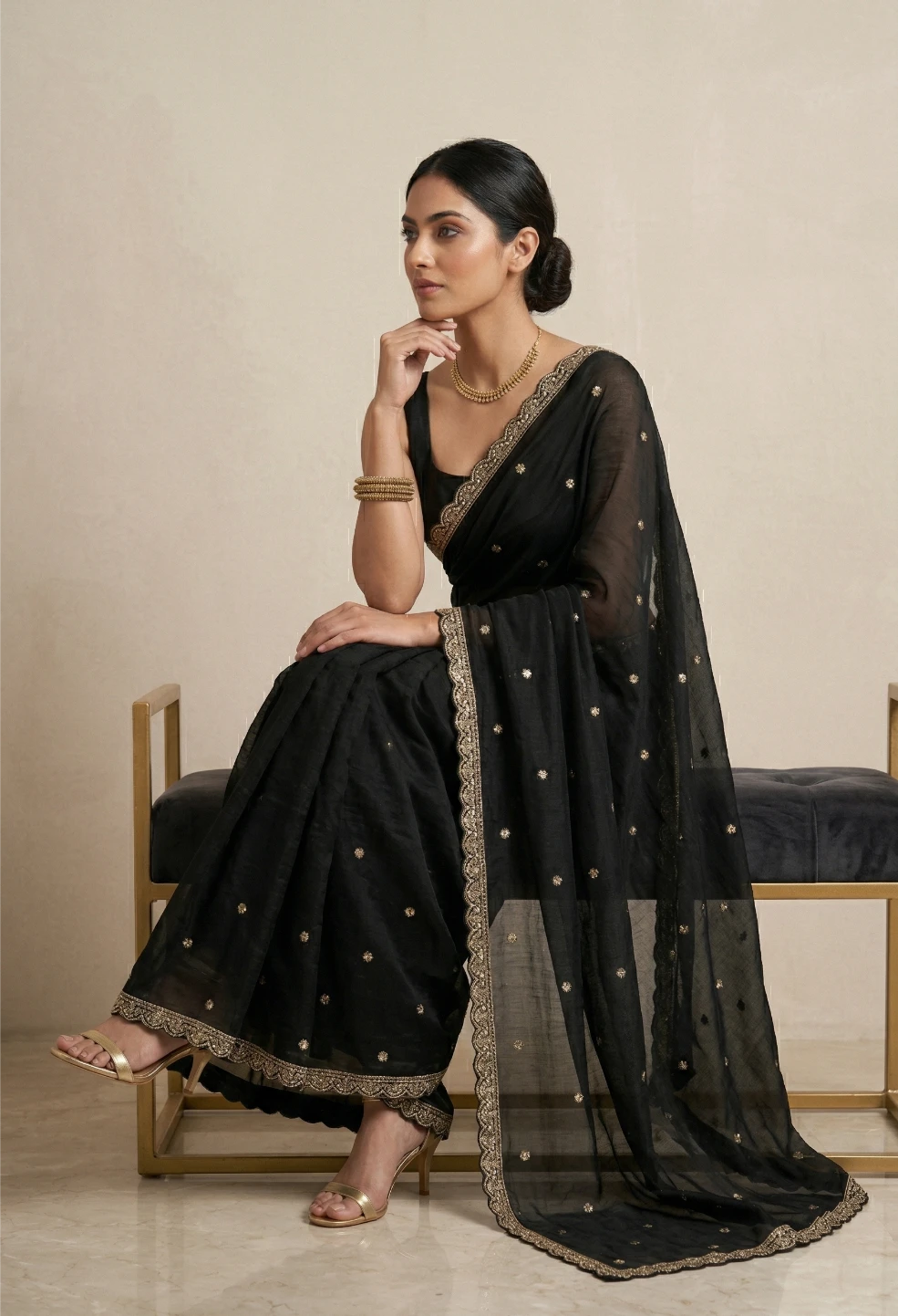 Black Aura Saree