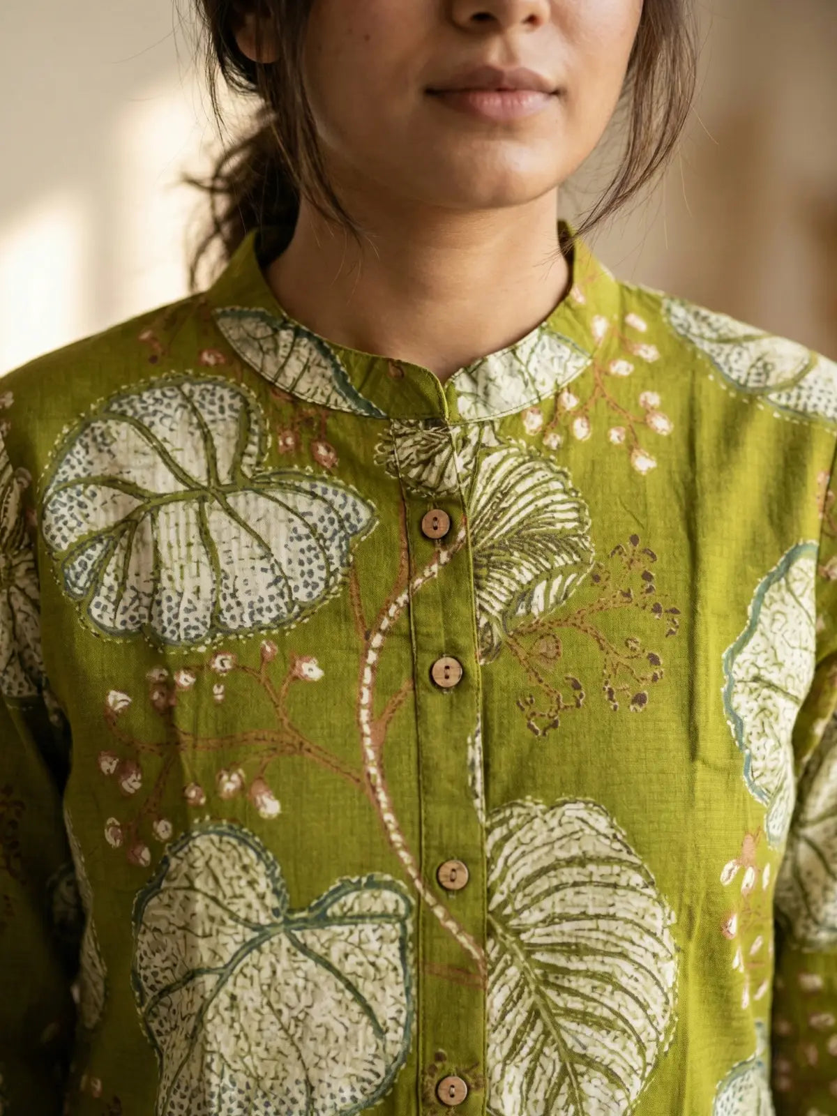 Green Floral Print Co-Ord Set