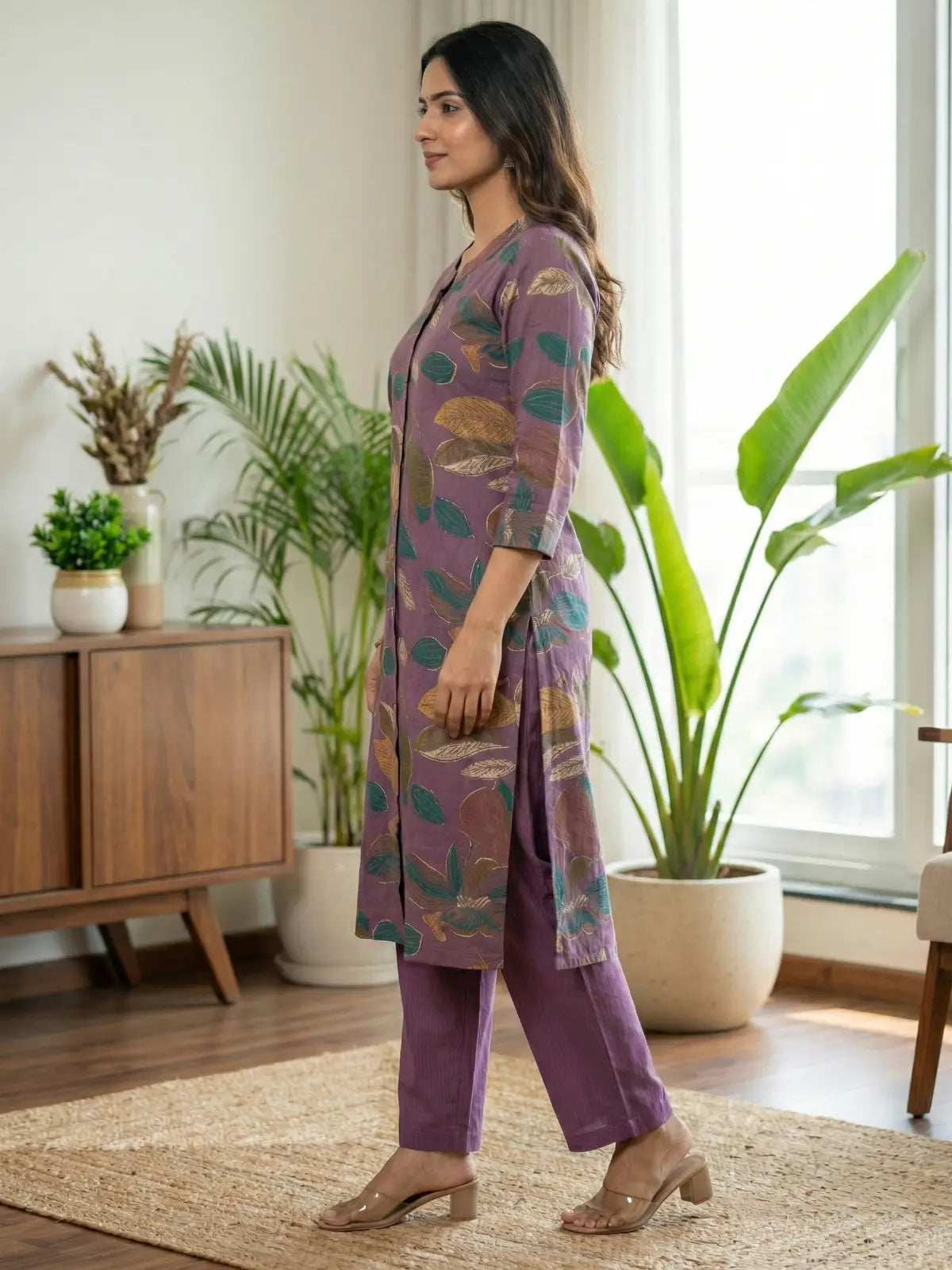 Lavender Floral Print Co-Ord Set