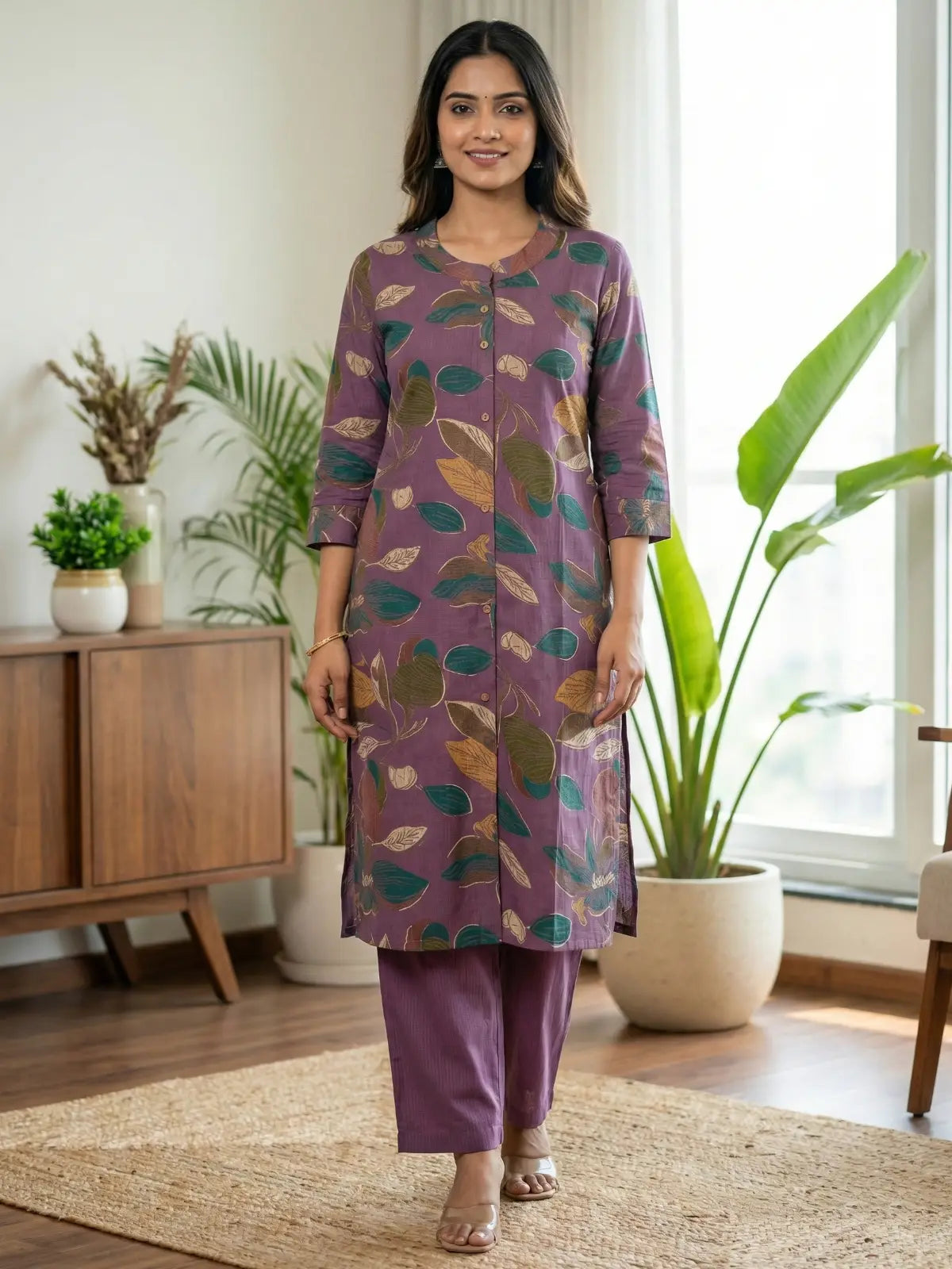 Lavender Floral Print Co-Ord Set