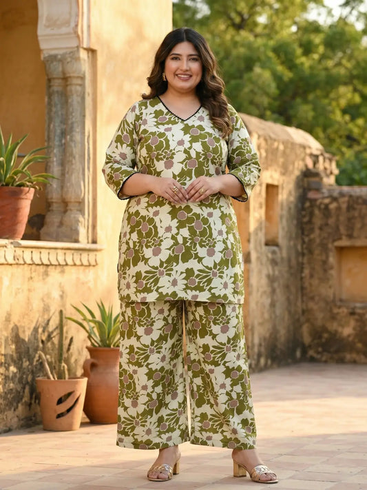 Mokshika Plus Size Co Ord Set