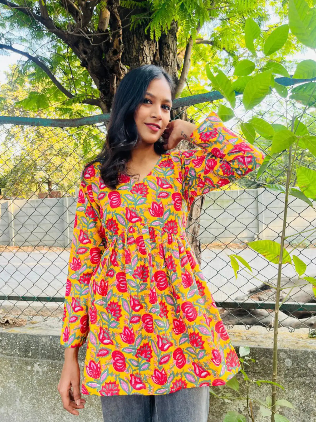 Nisha Cotton Short Kurti