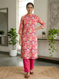 Pink Flower Print Co-Ord Set