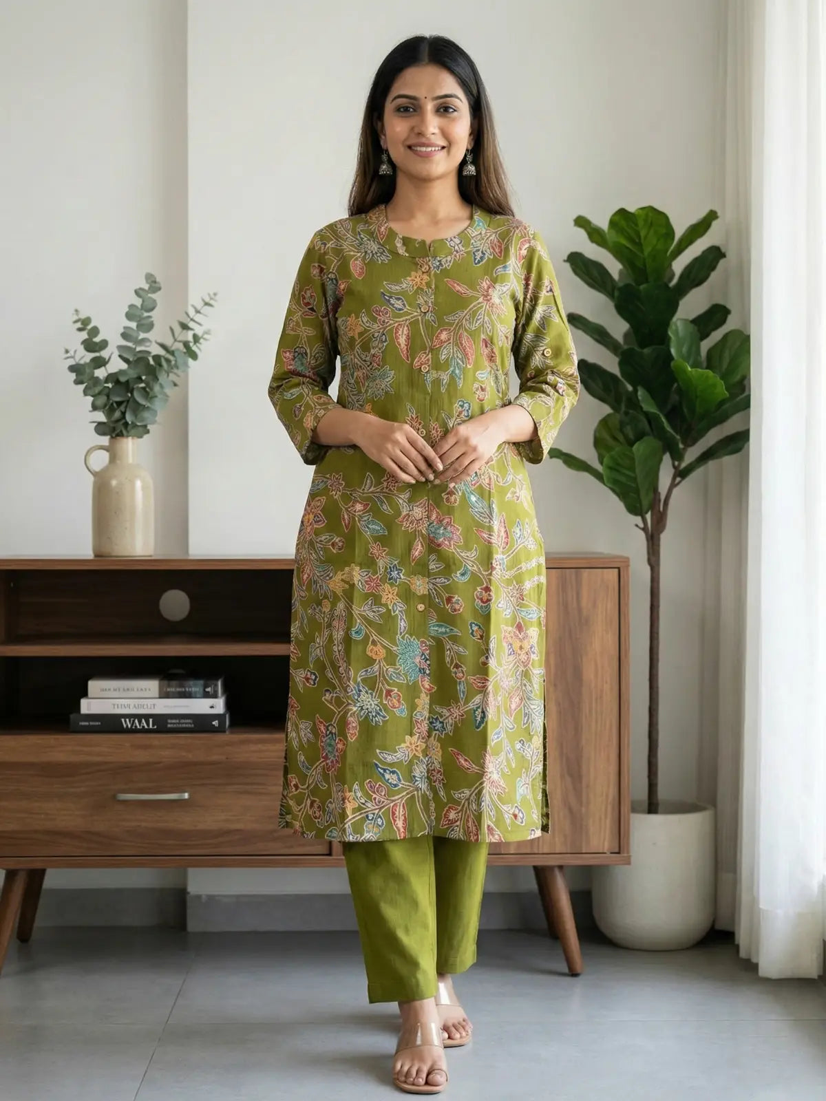 Plant Floral Print Co-Ord Set