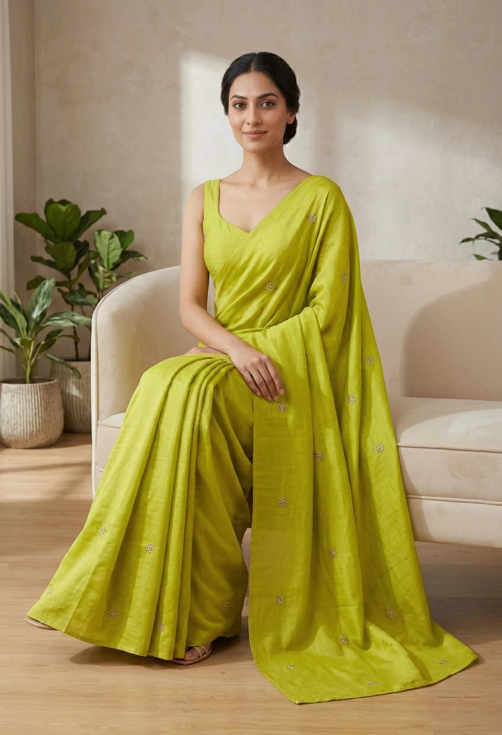 Prakriti Lime Saree