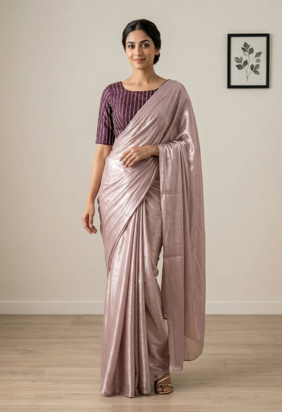 Ruby Wine Saree