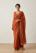 Rust Aura Saree