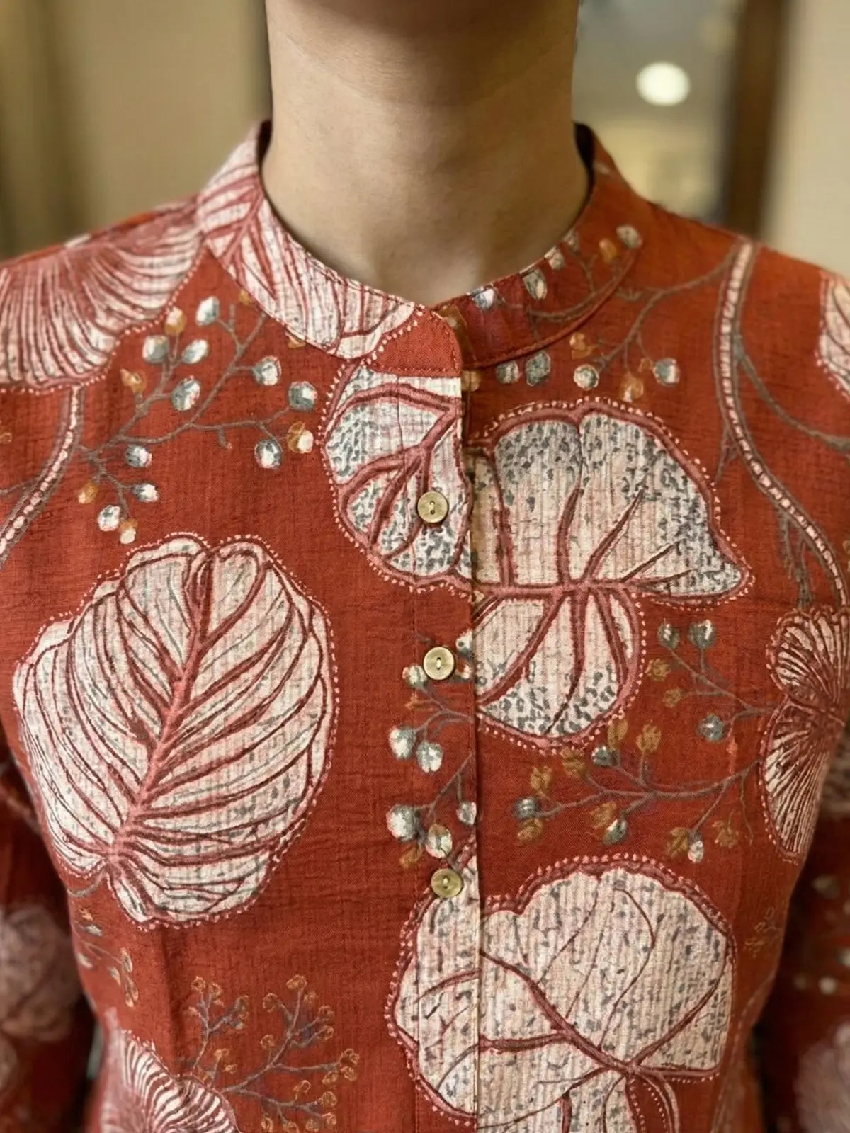Rust Floral Print Co-Ord Set