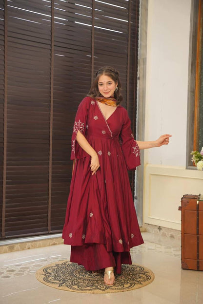 Parinita Marron Anarkali