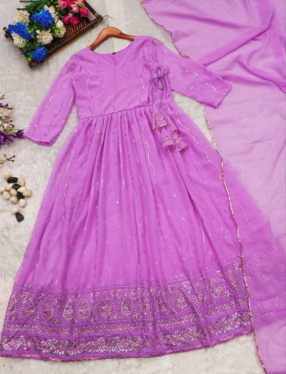 Hemshree Purple Suit Set