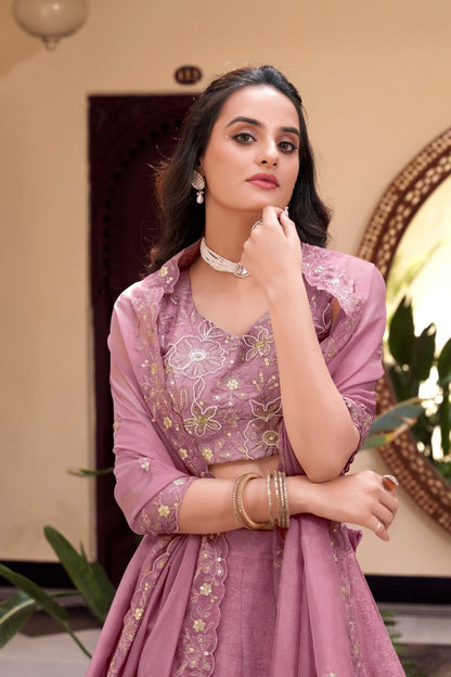 New Crush Embellishment With Pearl Coding And Sequins Embroidery Work