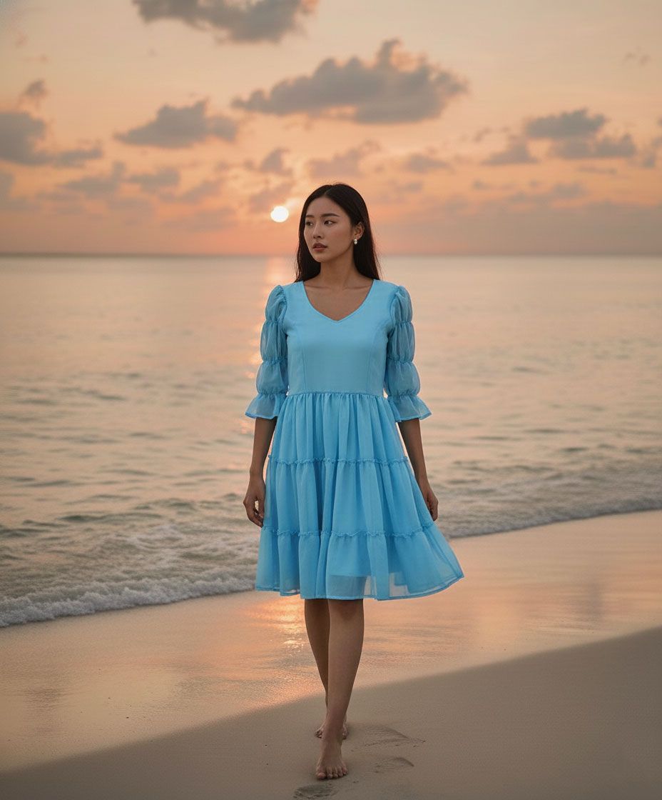 Blue Bell Mini Dress