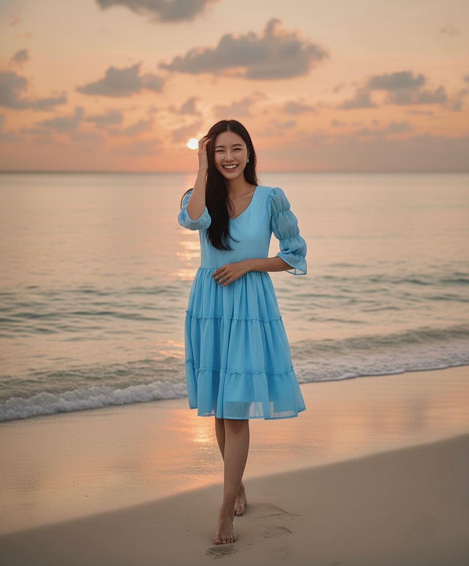 Blue Bell Mini Dress