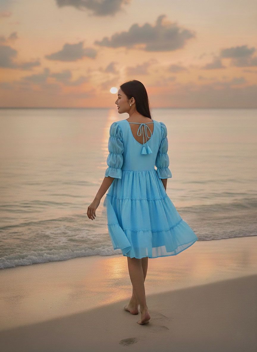 Blue Bell Mini Dress