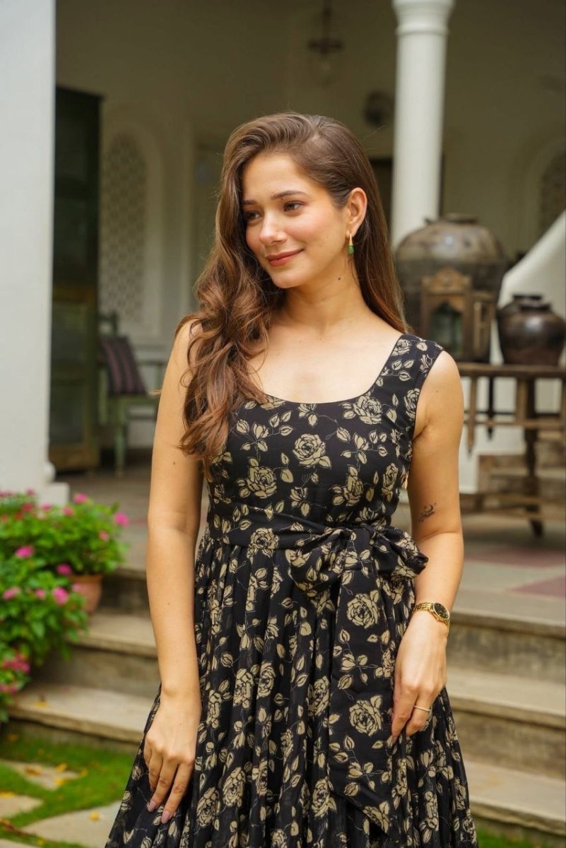 Midnight Petal Maxi