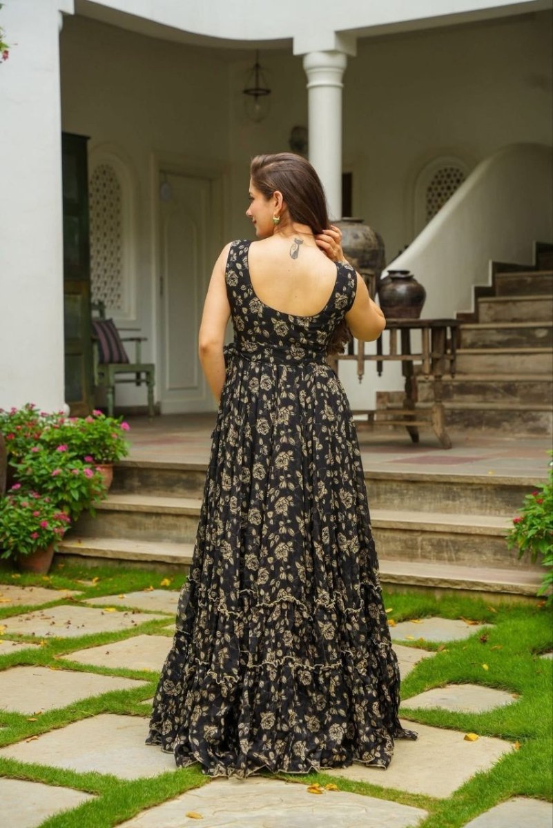 Midnight Petal Maxi