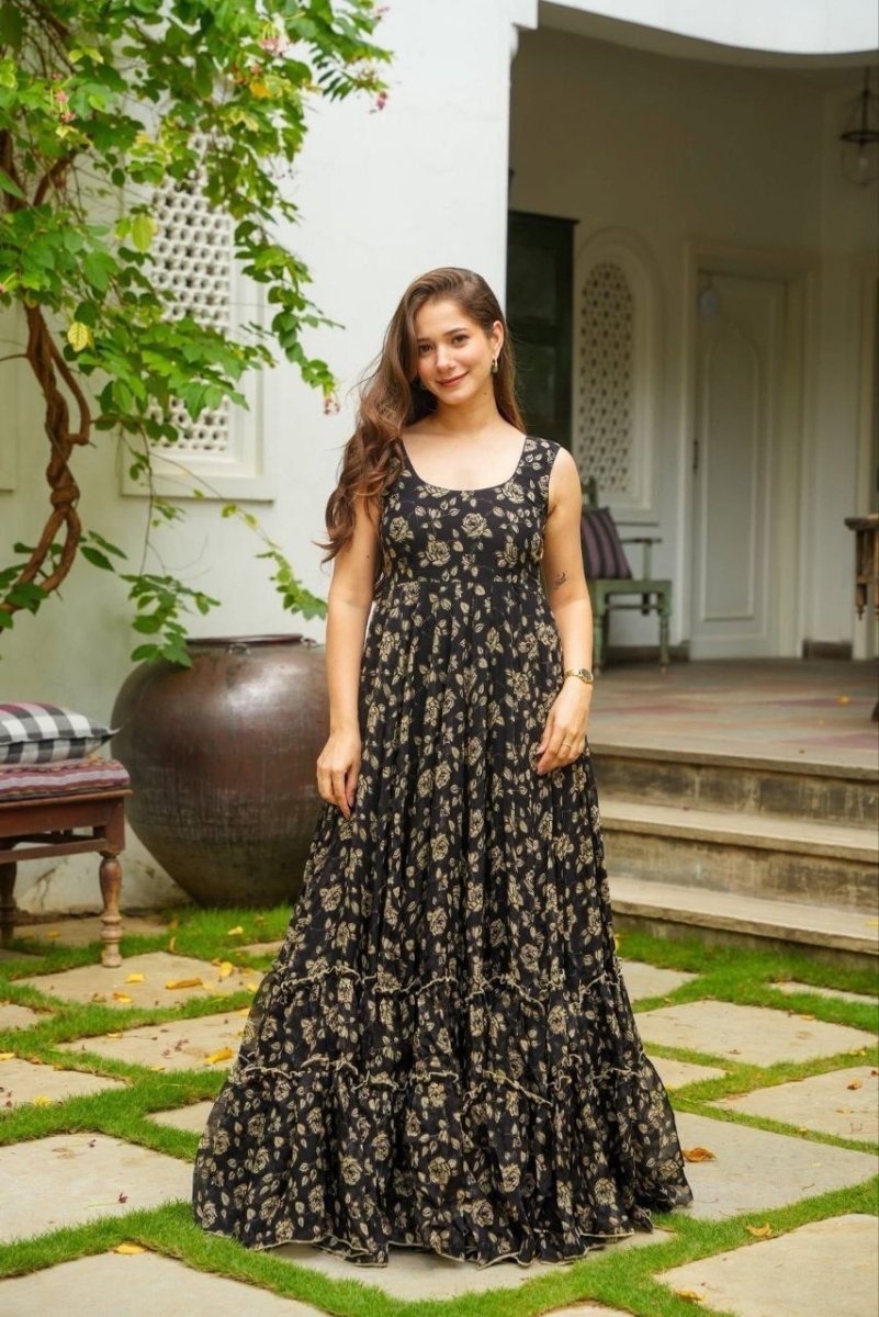 Midnight Petal Maxi