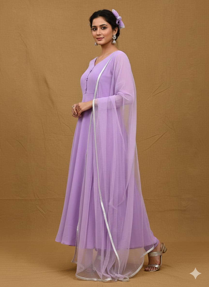 Lavender Solid Suit