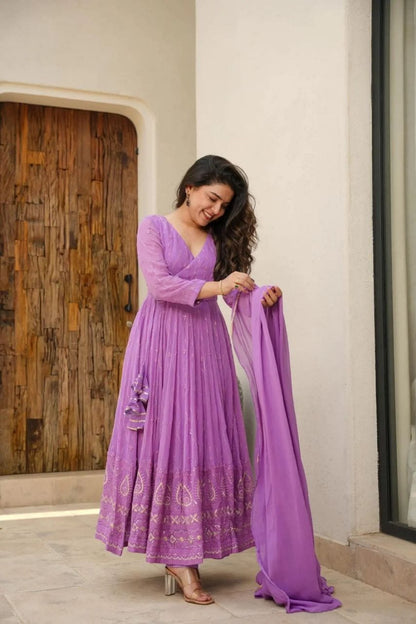 Hemshree Purple Suit Set