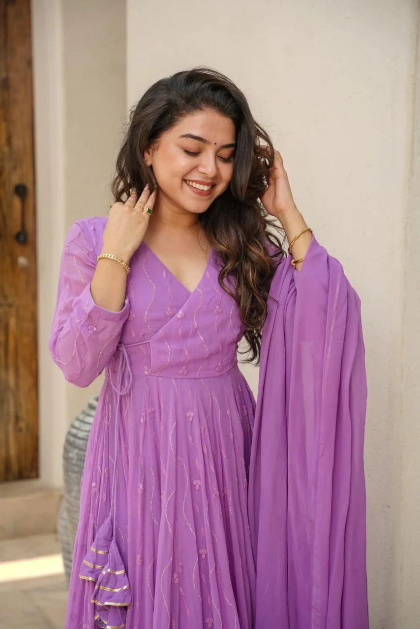 Hemshree Purple Suit Set