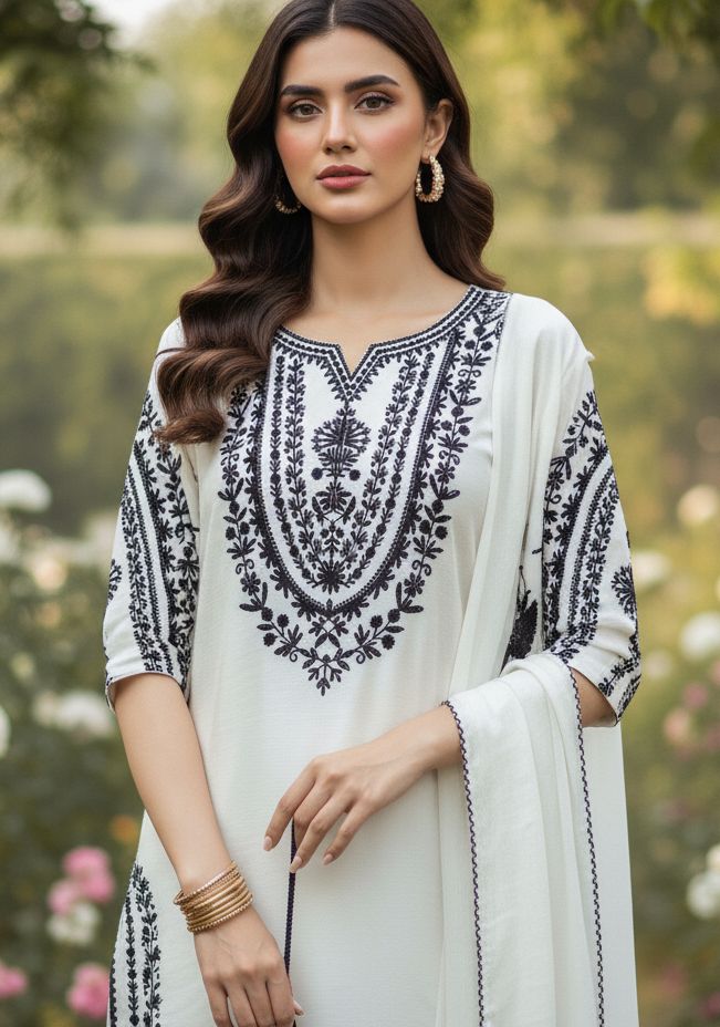Elegant Crepe Farshi Plazzo Set with Organza Dupatta