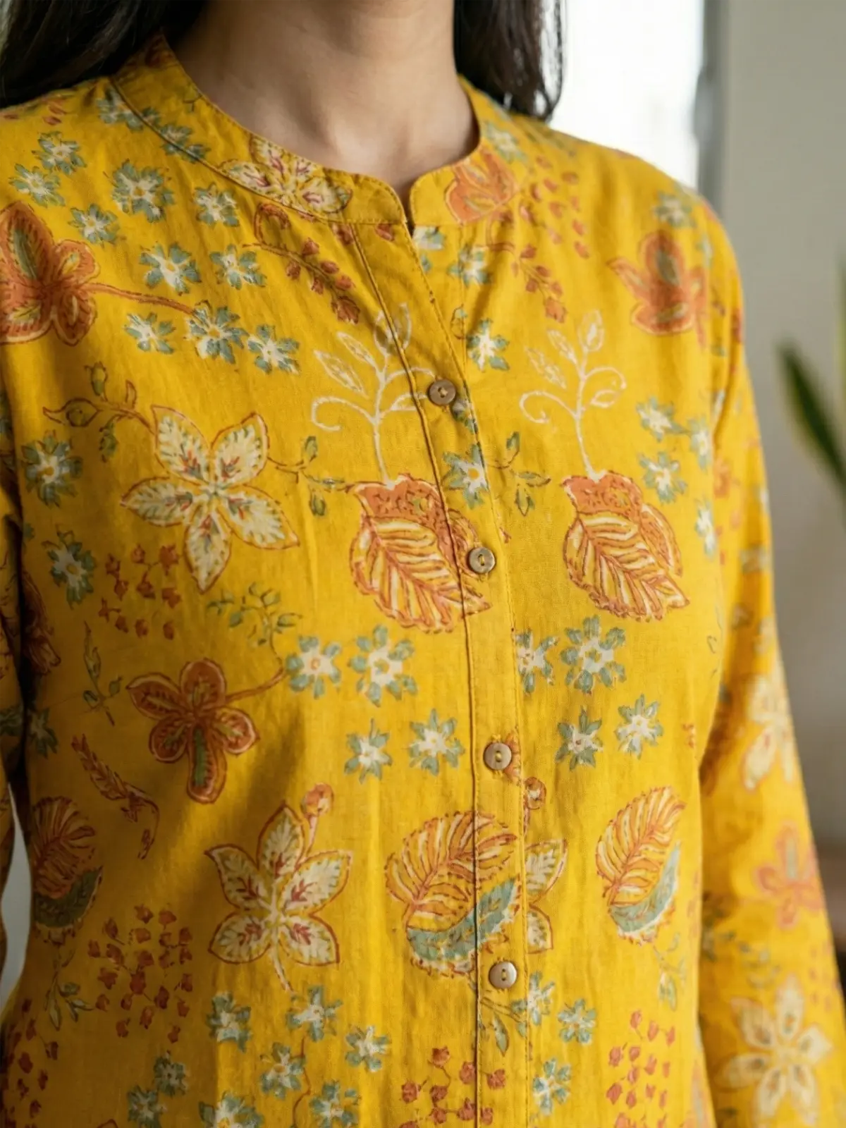 Yellow Floral Print Co-Ord Set