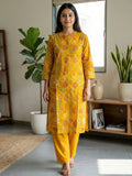Yellow Floral Print Co-Ord Set