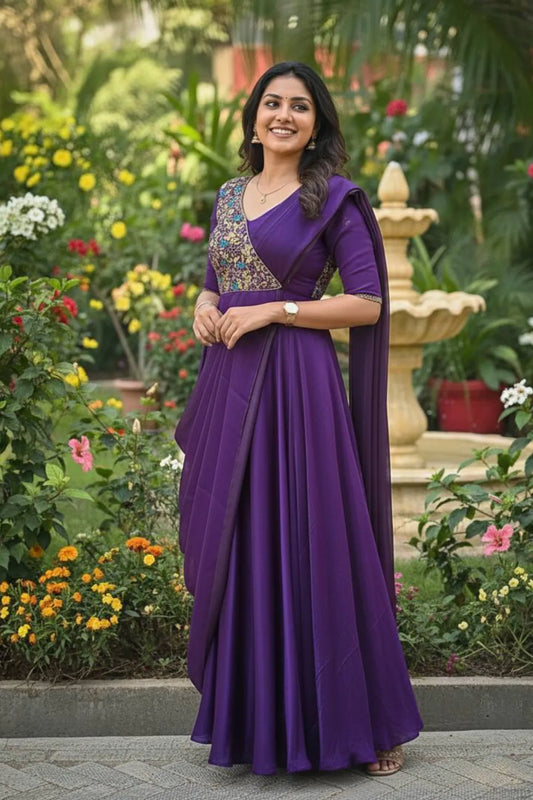 Purple Meenakari