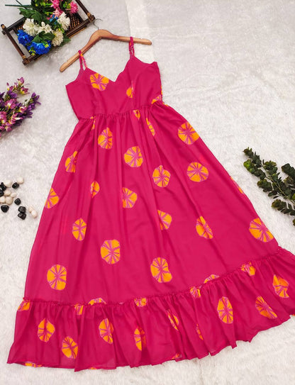 Pink Shibori Maxi