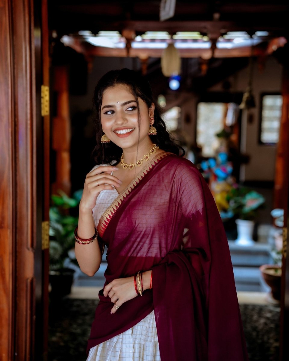 Kalyani Cotton Lehenga Choli Paired with Flowing Georgette Dupatta
