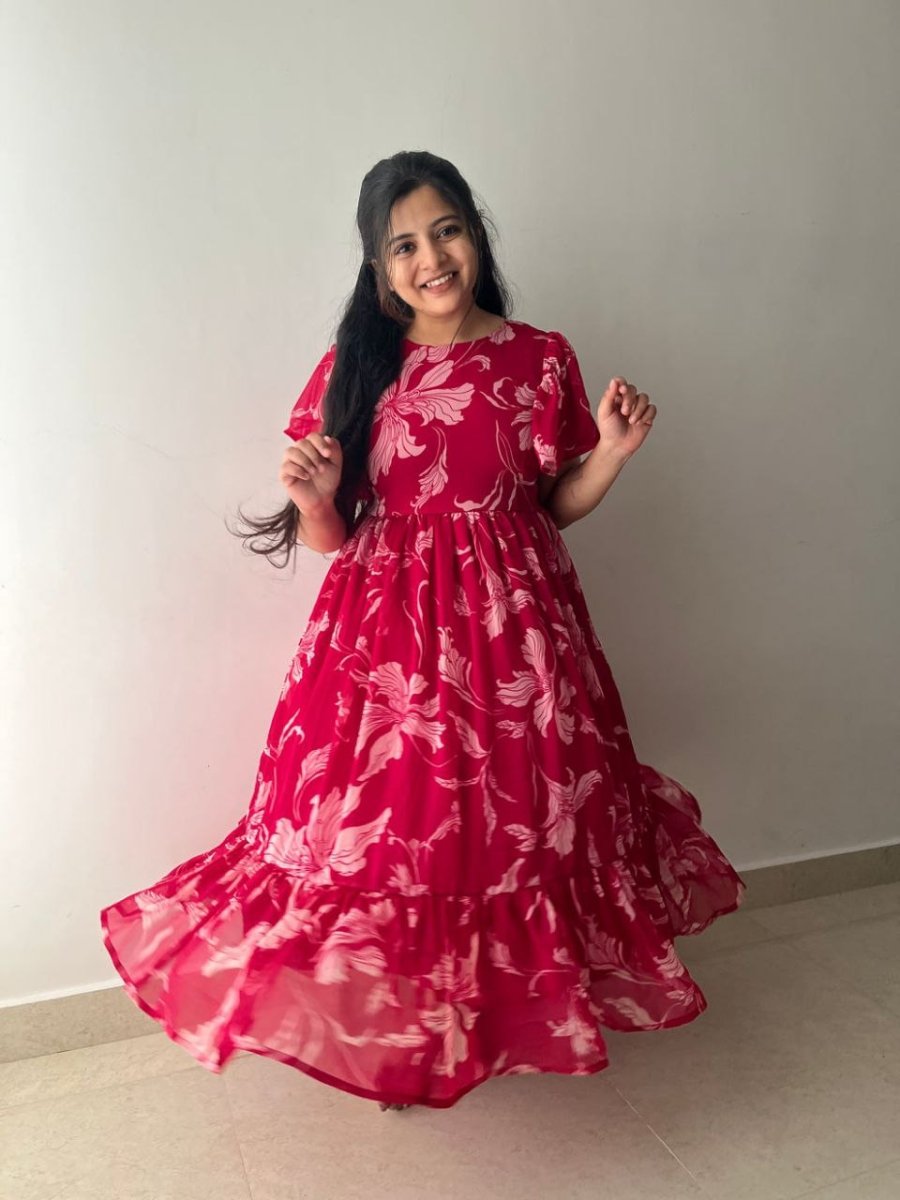 Florissa Pink Midi Dress