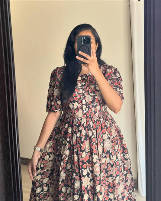 Black And Red Kalamkari