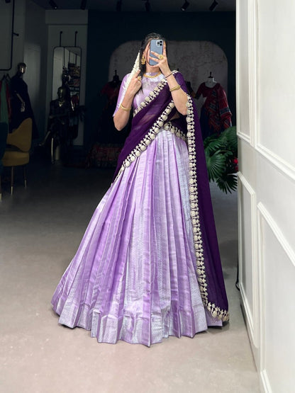 Jacquard Silk Lehenga Choli
