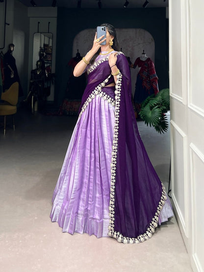Jacquard Silk Lehenga Choli