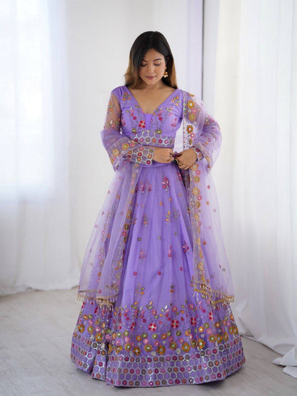Thread & Sequnce work Lehengha Choli
