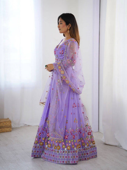 Thread & Sequnce work Lehengha Choli