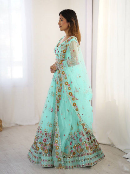Thread & Sequnce work Lehengha Choli