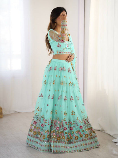 Thread & Sequnce work Lehengha Choli